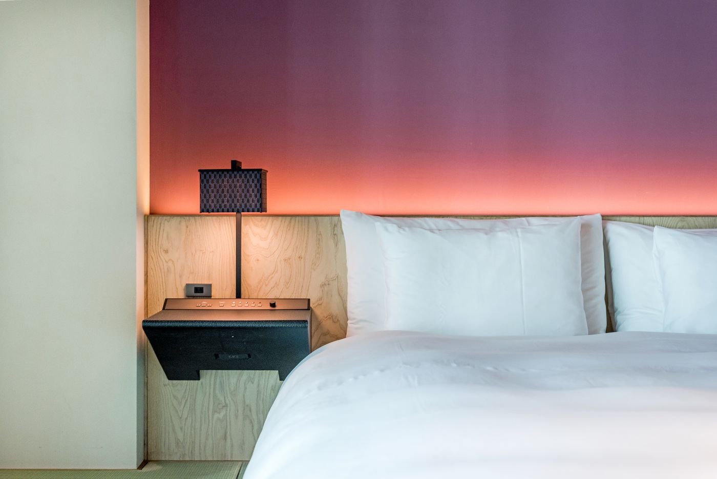 A hotel room prepared for a family stay